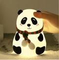 Cute Panda Silicone Night Lamp – Soft Glow LED with Scarf